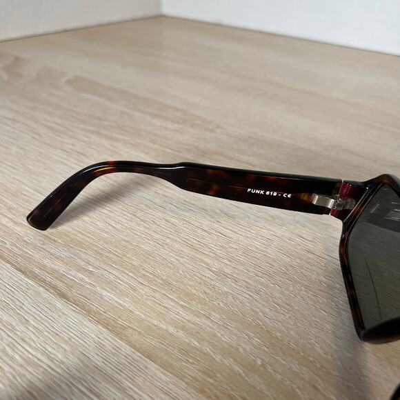 RARE! Jean Lafont Paris Funk 619 Sunglasses FRAMES ONLY Tortoise Shell France main image 4